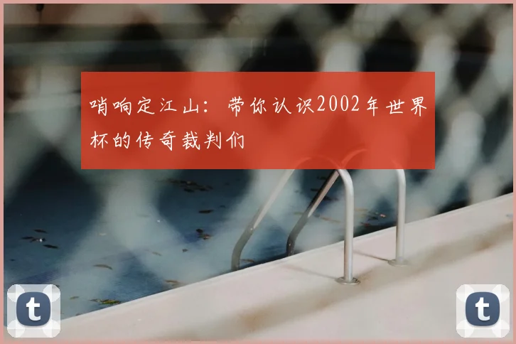 哨响定江山:带你认识2002年世界杯的传奇裁判们