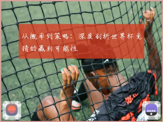 从概率到策略:深度剖析世界杯竞猜的赢利可能性